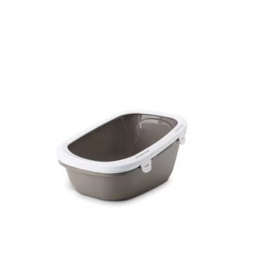 Savic Тоалетна Simba Sift два съда + решетка, с борд, за едри породи котки, 64 х 46 х 31см