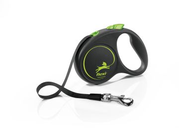 Автоматичен повод  flexi Black Design S  - 5м лента, до 15кг