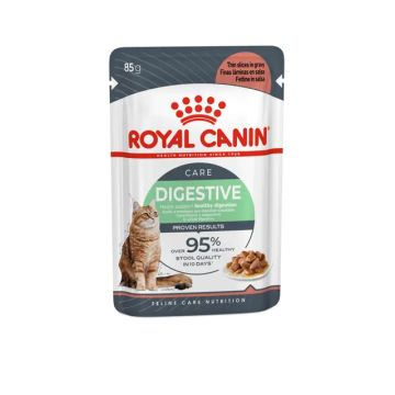 Royal Canin  DIGESTIVE CARE 85g - Пълноценна мокра храна в пауч за  котки над 12 месеца за подпомагане здравословното храносмилане