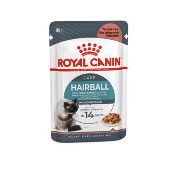 Royal Canin  HAIRBALL CARE 85g - Пълноценна мокра храна за  котки над 12 месеца за намаляване образуването на космени топки