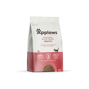 Applaws Adult Cat Chicken with Duck - суха храна за котка с 80% пиле и патица
