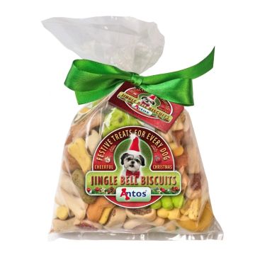 Antos Jingle Bell biscuits 400гр - лакомства за кучета, коледни бисквити
