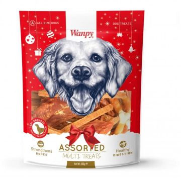 Wanpy Christmas Assorted Multi Treats 300гр- коледен микс от най-предпочитаните лакомства на Wanpy