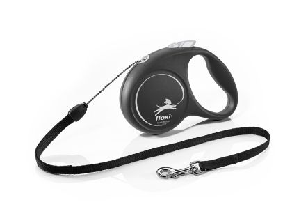 Автоматичен повод  flexi Black Design S  - 5м въже, до 12кг