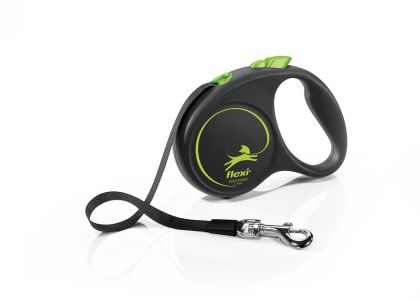Автоматичен повод  flexi Black Design S  - 5м лента, до 15кг