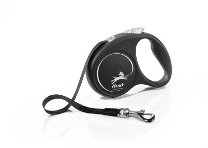 Автоматичен повод  flexi Black Design S  - 5м лента, до 15кг