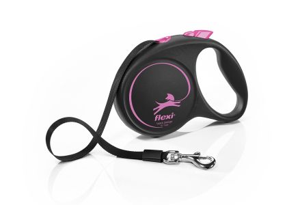 Автоматичен повод  flexi Black Design М  - 5м лента, до 25кг