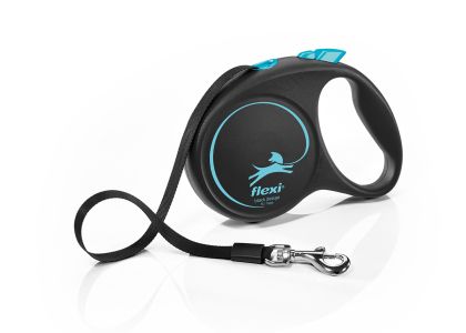 Автоматичен повод  flexi Black Design М  - 5м лента, до 25кг