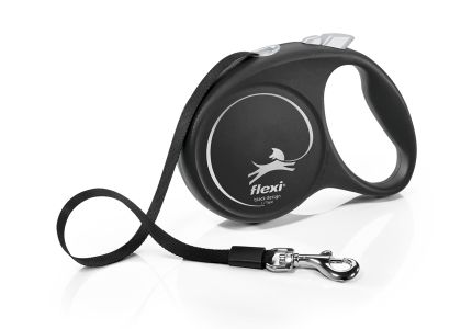 Автоматичен повод  flexi Black Design L  - 5м лента, до 50кг