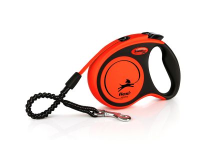 Автоматичен повод  flexi Xtreme S  - 5м лента, до 20кг - цвят оранж