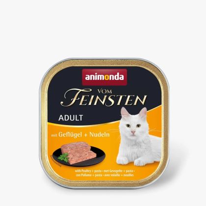 Vom Feinsten Adult 100гр – пастет с птиче + спагети за израснали котки