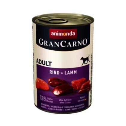 GranCarno®  Adult - говеждо + агне за израснали кучета