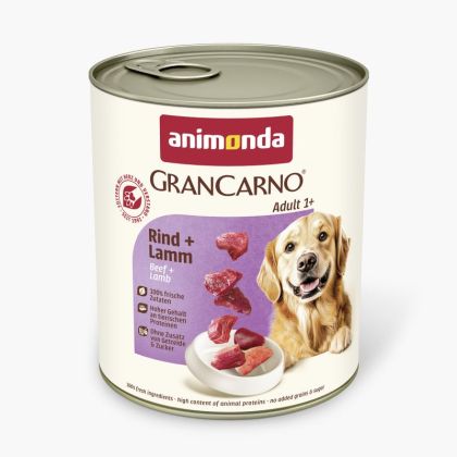 GranCarno®  Adult - говеждо + агне за израснали кучета