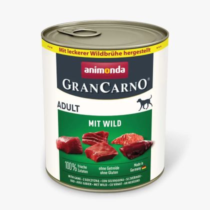 GranCarno®  Adult - говеждо + дивеч за израснали кучета