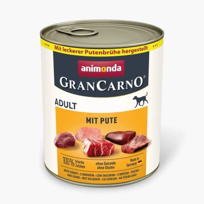 GranCarno Adult Dog - говеждо + пуйка за израснали кучета