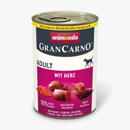 GranCarno Dog Adult - консверва със сърца за израснали кучета