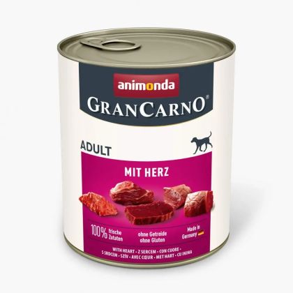 GranCarno Dog Adult - консверва със сърца за израснали кучета
