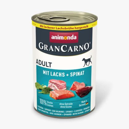 GranCarno®  Adult - сьомга и спанак за израснали кучета