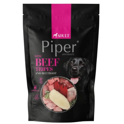 Piper Adult 500гр - пауч за кучета с говеждо шкембе и цвекло