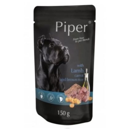 Piper адълт пауч 150 г агне/морков/каф.ориз 