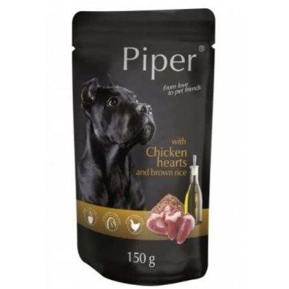 Piper адълт пауч 150 г пил.сърца/кафяв ориз 