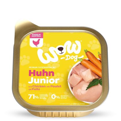 WOW Dog Puppy 150гр - пилешко с моркови и коприва