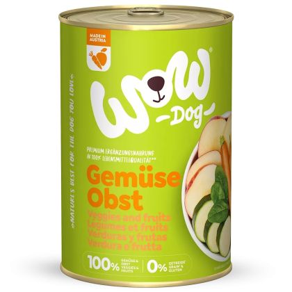 WOW Dog 400гр - 100% ЗЕЛЕНЧУЦИ И ПЛОДОВЕ