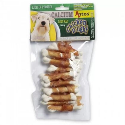 Antos Chicken D'light Calcium -  кокалчета обвити с пилешко месо, 100гр