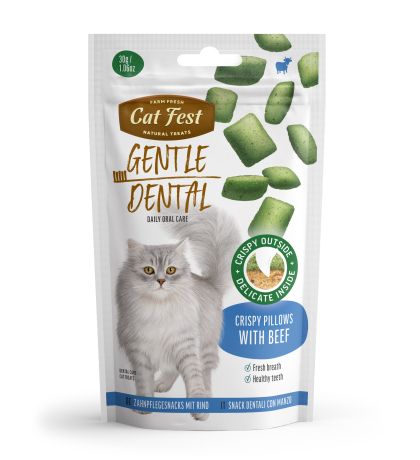 Cat Fest GD Дентални възглавнички с пълнеж от говеждо 30гр