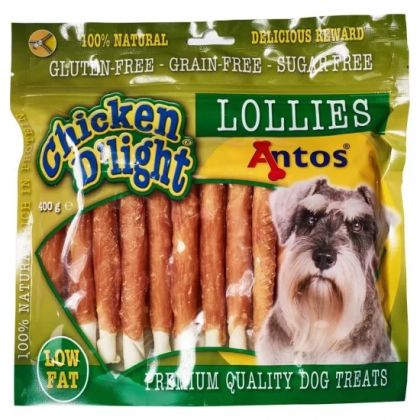 Antos Chicken D'light Lolies -  солети от кожа обвити с пилешко месо, 400гр
