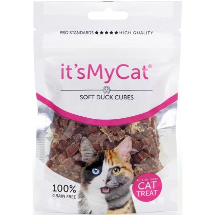 It's My Cat Duck Soft Cubes Grain Free - меки кубчета патешко 50гр, без зърно