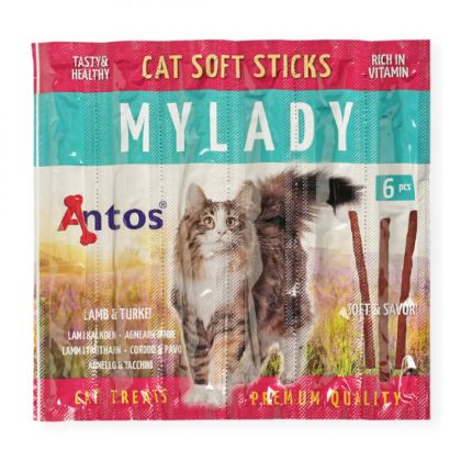 Котешки пръчици  My Lady  агне и пуйка 6 бр