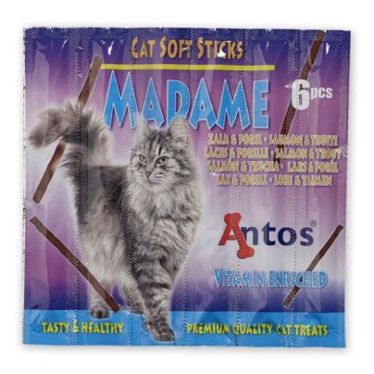 Котешки пръчици  Madame   сьомга и пъстърва 6 бр