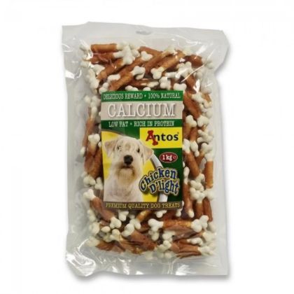 Antos Chicken D'light Calcium -  кокалчета обвити с пилешко месо, 1кг