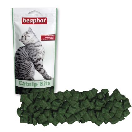 Beaphar Catnip-Bits – хрупкави хапки с паста с котешка трева 35гр