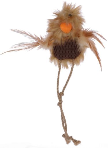 Kerbl Wild Chicken - Играчка за котка Диво пиле с пера 27 см