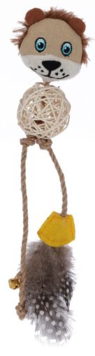 Kerbl Cat Toy Lion - Играчка за котка Лъв с пера 30 см