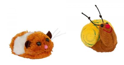 Kerbl - Fluffy Tremble Toys - вибрираща плюшена играчка охлюв 7см