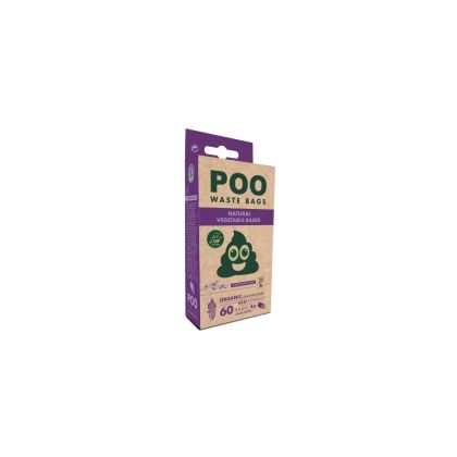 M-Pets - POO BIO Dog Waste Bags- Lavender - 100% биоразградими пликчета, 4 ролки х 15 торбички Лавандула
