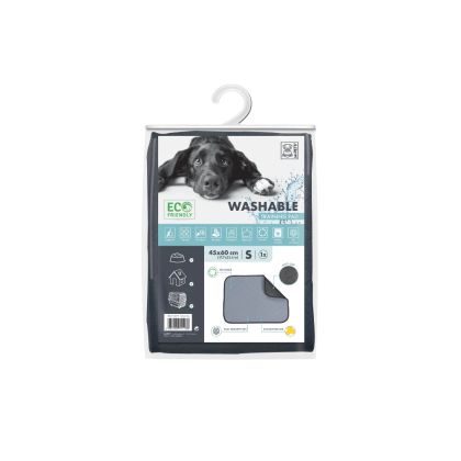 M-pets - Бързо попиваща непропусклива подложка за куче, перяща се сива