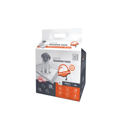 M-Pets - Easy Fix Puppy Training Pads - памперси за постилане със залепващи се ленти 60x60 cm - 30 бр