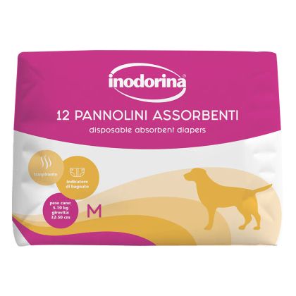 Inodorina pannolini Памперси тип гащички, M 5-10 кг,  32-50 см, 12 бр