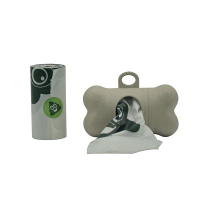 POO Dog Waste Bags Dispenser Био Бамбуков диспенсър, с биоразградими пликчета