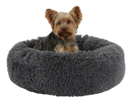 Snugly Bed Fluffy Легло пухкаво, кръгло сиво 60 см.