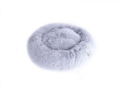 M-Pets - TAHITI Soft Cushions-Меко кръгло легло Tahiti - 60см, светло сиво, 