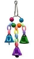 PlayMe Toy for birds with 3 bells - Играчка за птици с 3 звънчета 15см