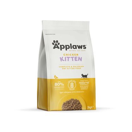  Applaws kitten chicken – суха храна за малки котета до 1г. И бременни и кърмещи котки с 80% пиле 