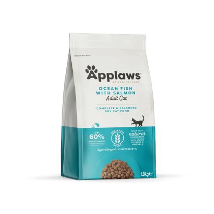 Applaws Adult Cat Ocean Fish with Salmon - суха храна за котка с 50% океански риби и сьомга