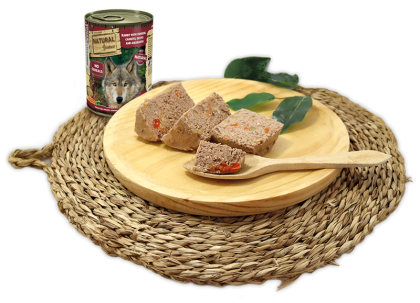 NATURAL Greatness rabbit with venison - консерва за куче Заек и Дивеч с моркови, маслини и амарант 400 гр