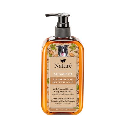 NATURÉ ALMOND OIL ALL BREED SHAMPOO 250мл - шампоан за всички породи с бадемово масло